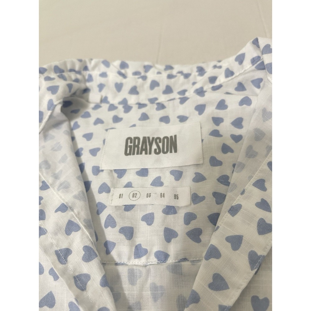 Grayson by Frank & Eileen Hero Shirt size Small (2) Lightweight Woven Hearts - Picture 2 of 7